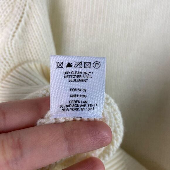 Derek Lam 10 Crosby Wool Mock Neck Puff Sleeve Sweater - Picture 6 of 6